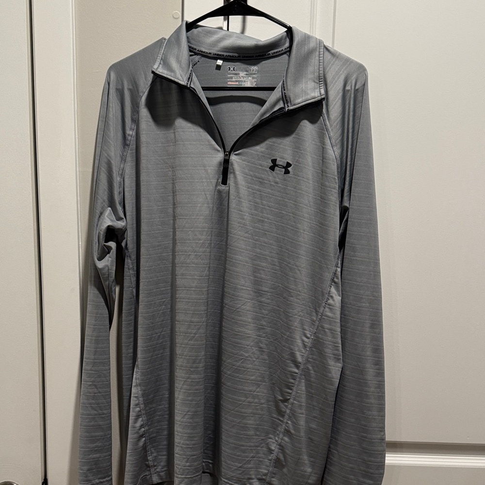 Under Armour Men's Performance Gray Quarter-Zip Jacket size Large